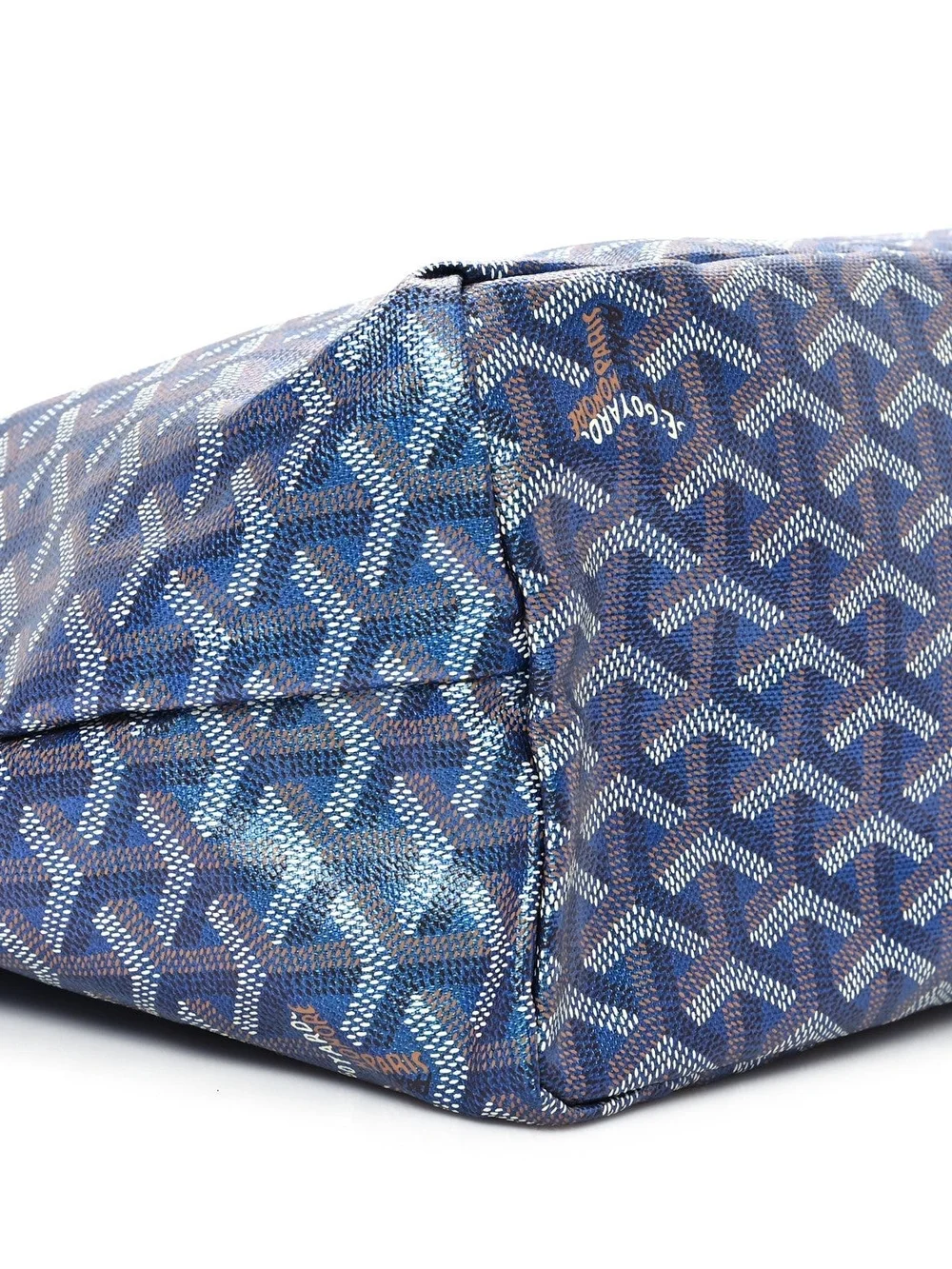 GOYARD Limited Edition Iridescent Pearly Blue Goyardine Saint Louis PM NWOT